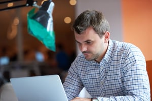 startup business, software developer working on computer at modern office-1
