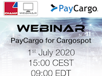 WEBINAR: PayCargo; Integrating Cargospot with the #1 online platform for payments | 1 July 2020 | 1500 CEST