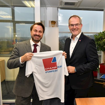 Prime Minister of Luxembourg visits CHAMP HQ