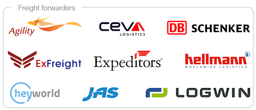 Agility Ceva Logistics DB Schenker ExFreight Expeditors hellmann worldwide Logistics heyworld JAS Logwin