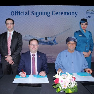 Oman Air Cargo and CHAMP Cargosystems hold signing ceremony after contract appointment