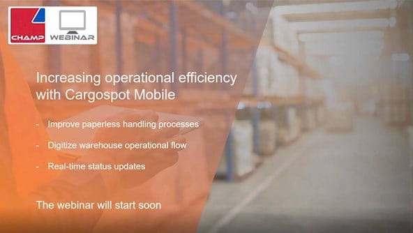 WEBINAR Increasing operational efficiency with Cargospot Mobile