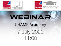 WEBINAR: CHAMP Academy; Elevate your knowledge with CHAMP Academy | 7 July 2020 | 1100 CEST