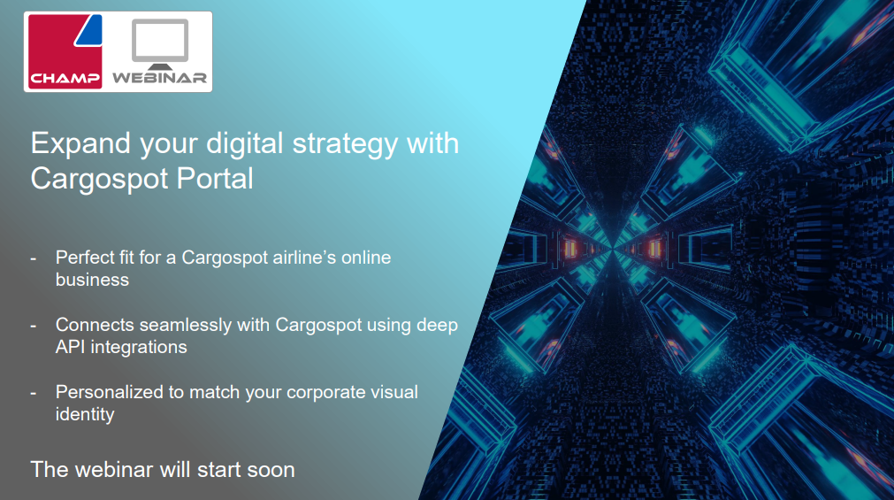 WEBINAR Expand your digital strategy with Cargospot Portal
